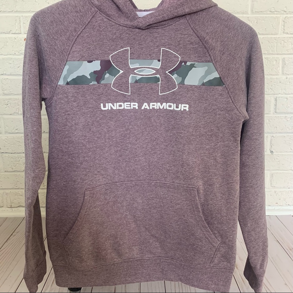 GUC Under Armour Big Logo (Camo) Purple Fleece Hoodie